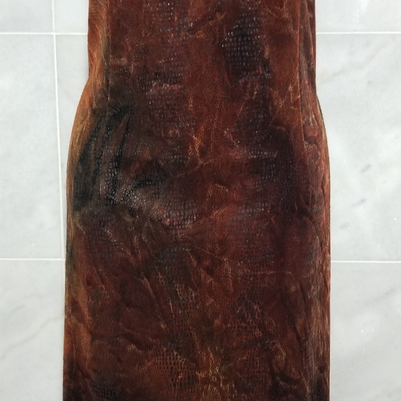 Vintage Carole Little Sleeveless Maxi Animal Print Textured 14 - Picture 4 of 16